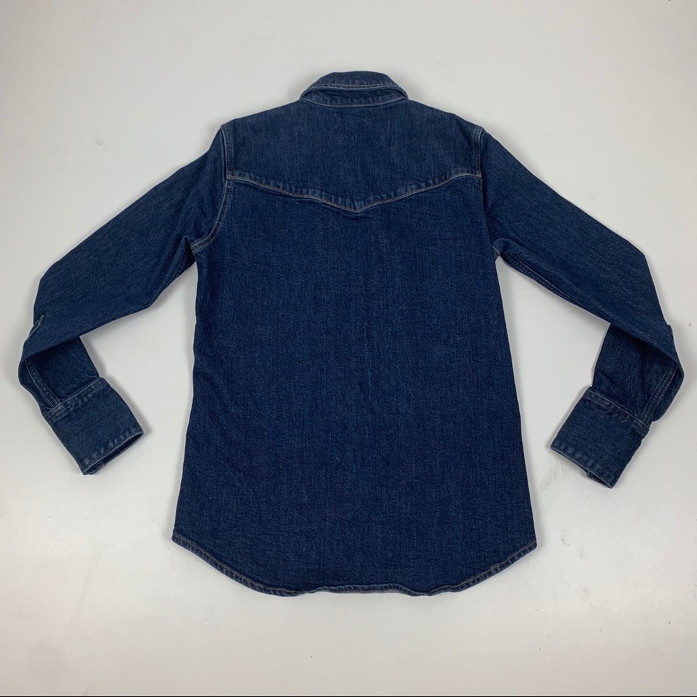 Calvin Klein  Jeans Denim Snap Button Shirt - Picture 2 of 5